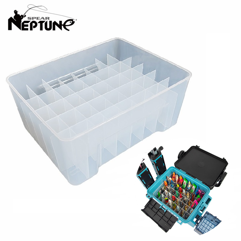Fishing Kayak Crate - 40 Grids Plastic Fishing Tackle Box