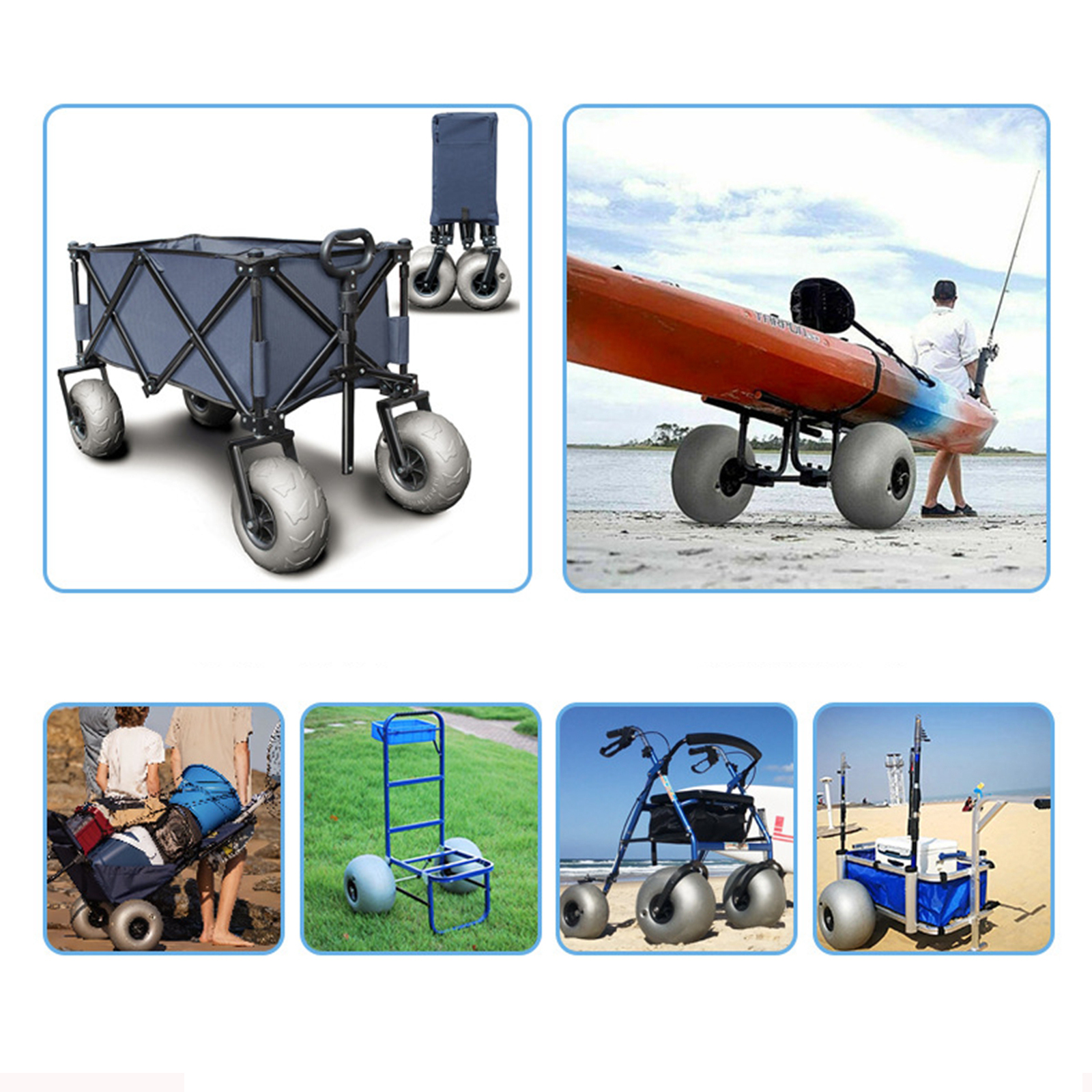10In Balloon Wheels Profession - Fishing Kayak Cart incelemesi ve fiyatı
