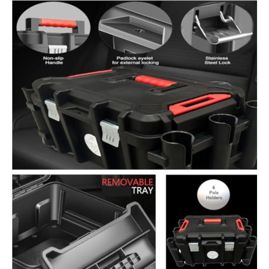 Kayak Fishing Crate - 6 Integr - Fishing Kayak Rod Holder incelemesi ve fiyatı