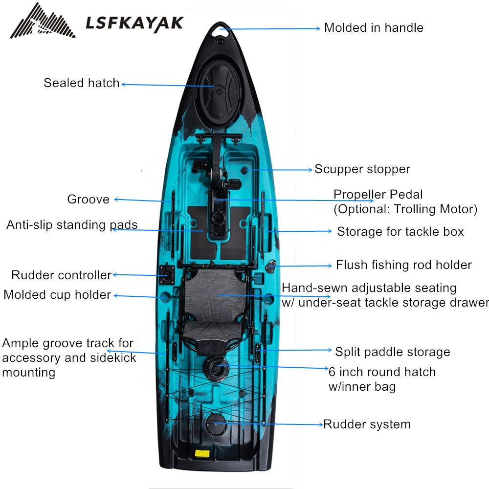 Best Fishing Boat 2024 New Exp - Fishing Kayak Pedal Drive incelemesi ve fiyatı