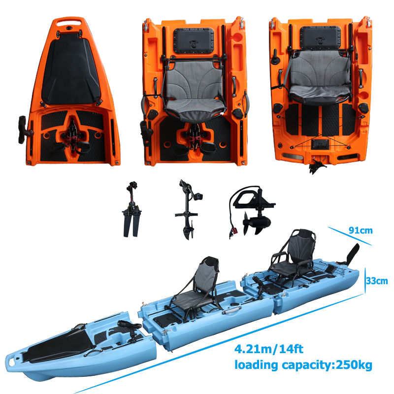 14FT 2 Person Detachable  Peda - Fishing Kayak Sit On Top incelemesi ve fiyatı